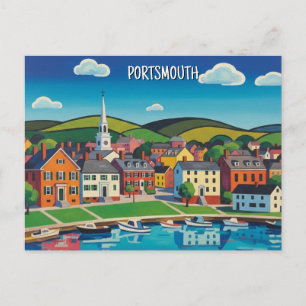 New Hampshire Portsmouth Resor Vykort