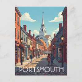 New Hampshire Portsmouth Travel Vykort