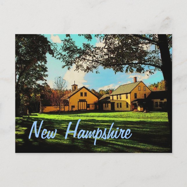 New Hampshire Postcard Vykort (Framsida)
