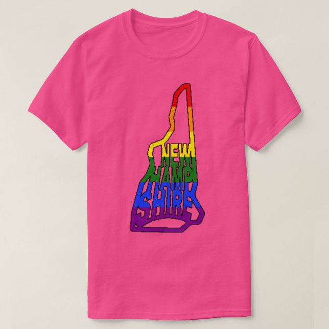 New Hampshire Pride T Shirt (Design framsida)