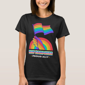 New Hampshire Proud Ally Pride Month LGBTQ LGBT Co T Shirt