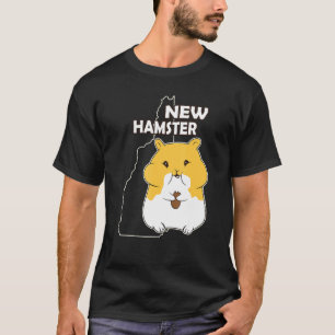 New Hampshire Pun Joke Cute Hamster Pet T Shirt
