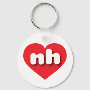 New Hampshire Red Hjärt - I kärlek nh Nyckelring