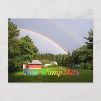 New Hampshire regnbåge Vykort