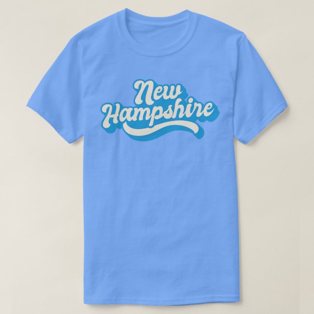New Hampshire Retro T Shirt (Design framsida)