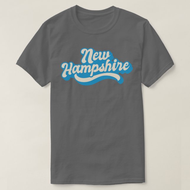 New Hampshire Retro T Shirt (Design framsida)