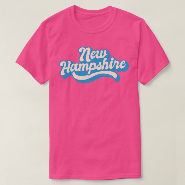 New Hampshire Retro T Shirt (Design framsida)
