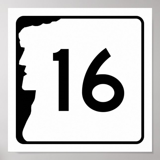 New Hampshire Route 16 Poster (Framsidan)