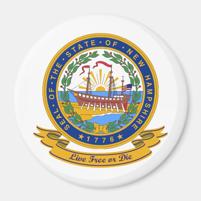 New Hampshire Seal Magnet (Framsidan)