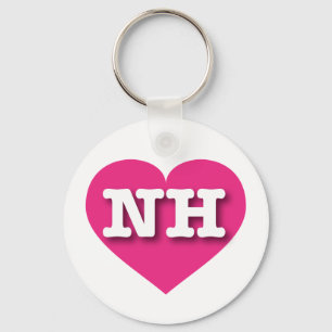 New Hampshire Shock rosa Heart - I kärlek NH Nyckelring