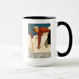 New Hampshire skidar vintage affisch Mugg
