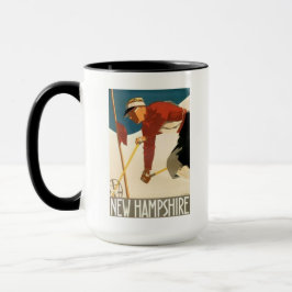 New Hampshire skidar vintage affisch Mugg