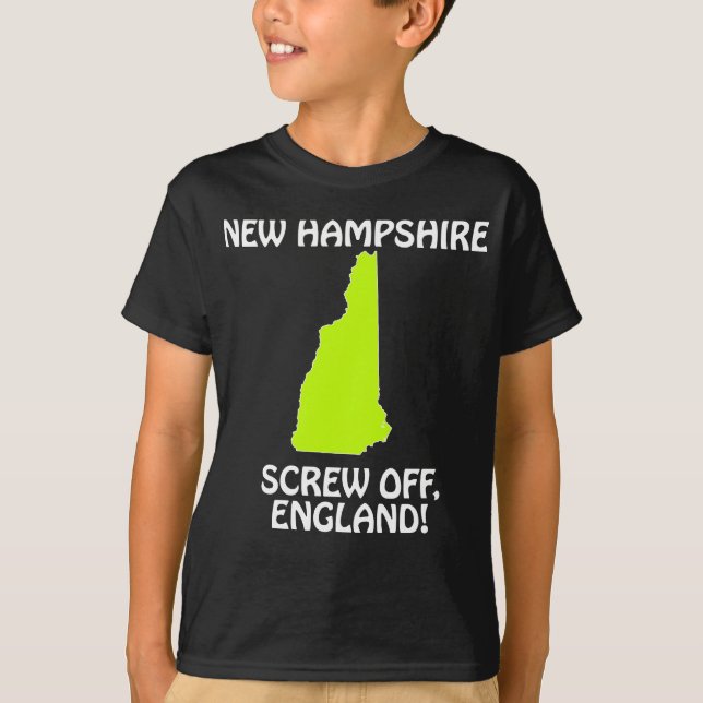 New Hampshire - Skruva England! Tee (Framsida)