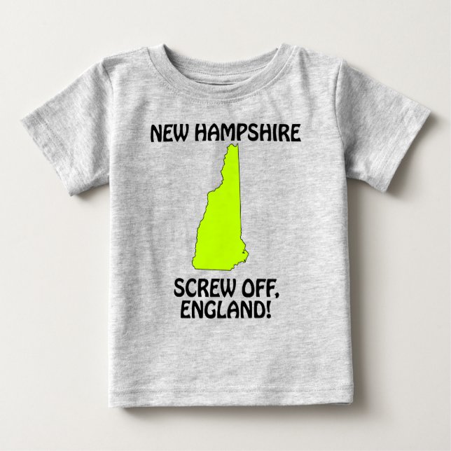 New Hampshire - Skruva England! Tee Shirt (Framsida)