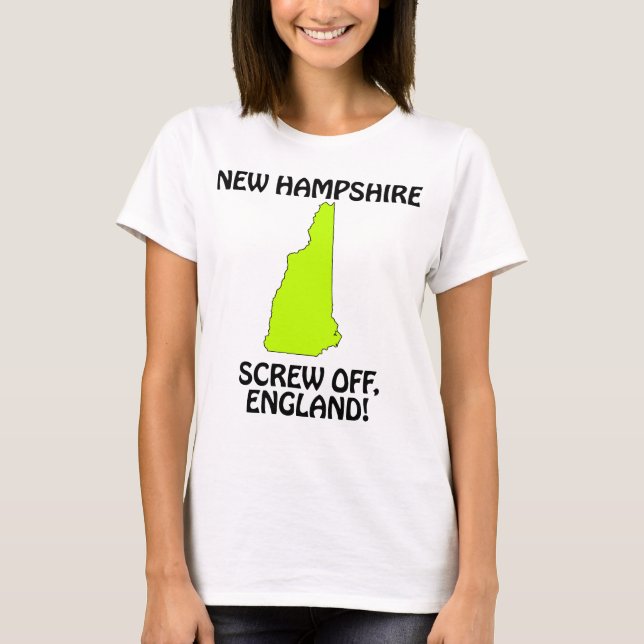 New Hampshire - Skruva England! Tröja (Framsida)