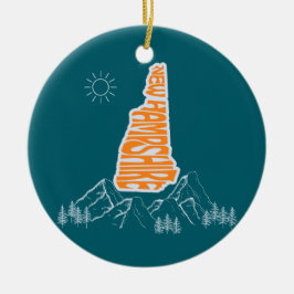 New Hampshire State Julgran Ornament