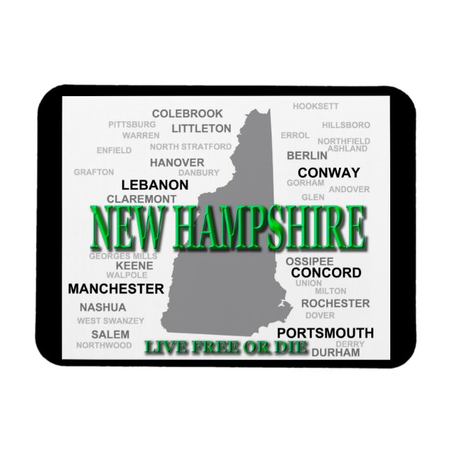 New Hampshire State Magnet (Horisontell)