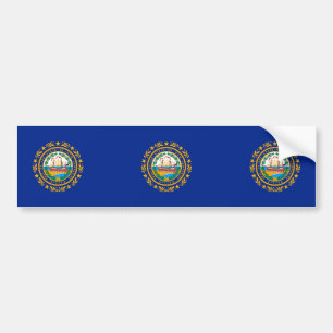 New Hampshire Statlig flagga Design Bildekal