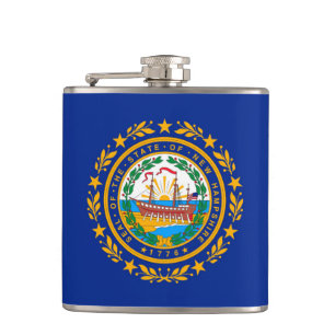 New Hampshire Statlig flagga Design Fickplunta