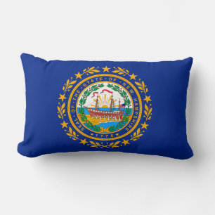New Hampshire Statlig flagga Design Lumbarkudde