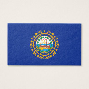 New Hampshire Statlig flagga Design Visitkort