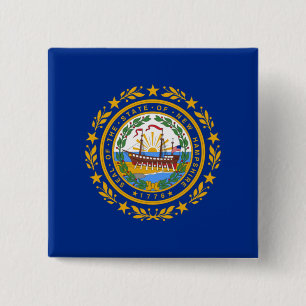 New Hampshire Statlig flagga Knapp