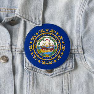 New Hampshire Statlig flagga Knapp