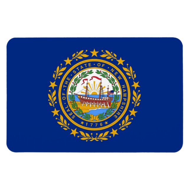 New Hampshire statlig flagga Magnet (Horisontell)