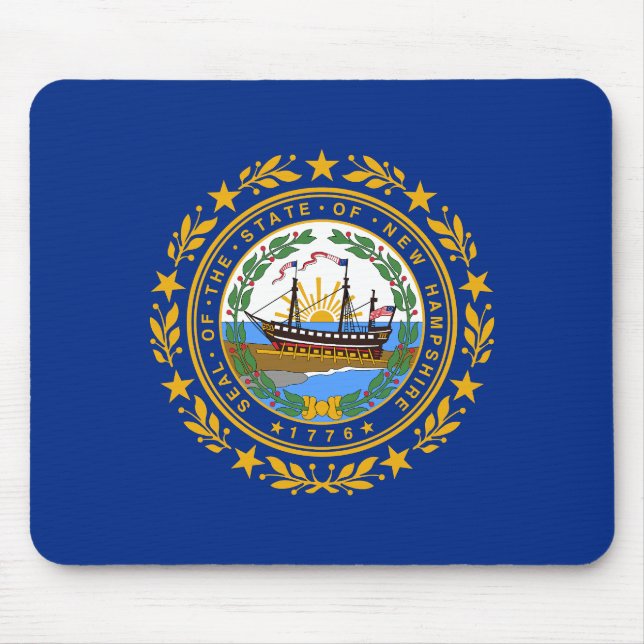 New Hampshire Statlig flagga Musmatta (Framsidan)