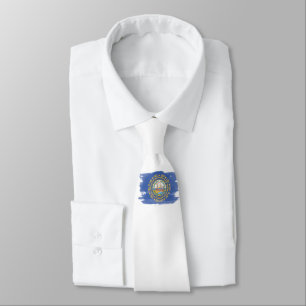 New Hampshire statlig flagga penseldrag Slips