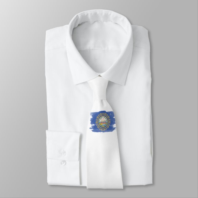 New Hampshire statlig flagga penseldrag Slips (Bunden)