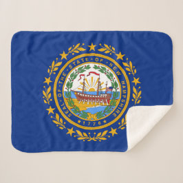 New Hampshire Statlig flagga Print Patriotic