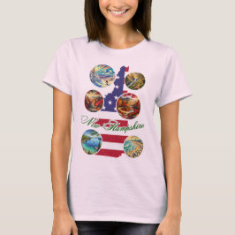 New Hampshire Statlig flagga T-shirt - Äventyr