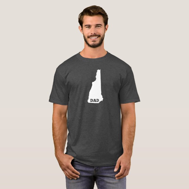 New Hampshire statlig pappaskjorta Tee Shirt (Hel framsida)