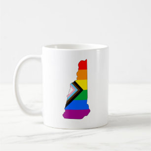 New Hampshire Statliga Pride HBTQ Progress Pride Kaffemugg