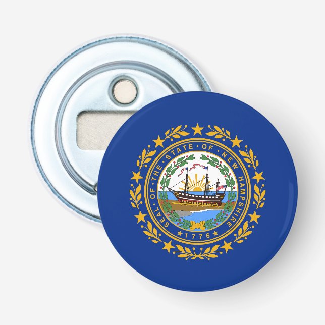 New Hampshire statsflagga Flasköppnare (Framsidan)