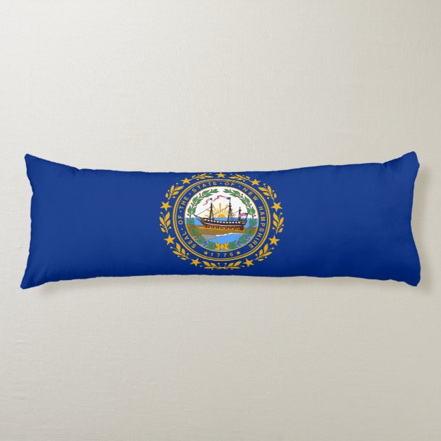 New Hampshire statsflagga Kroppskudde (Framsidan)