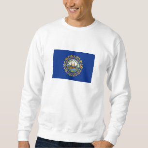New Hampshire statsflagga Lång Ärmad Tröja