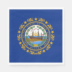 New Hampshire statsflagga Pappersservett