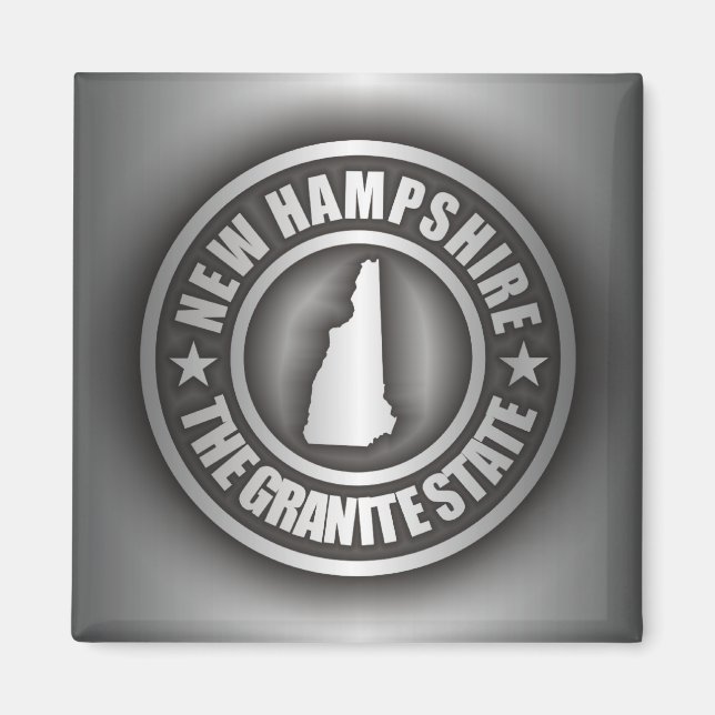 "New Hampshire Steel" Magnets Magnet (Framsidan)
