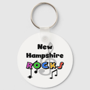 New Hampshire stenar Nyckelring