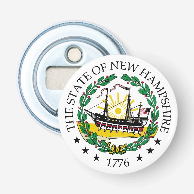 New Hampshire-tecken Flasköppnare (Framsidan)