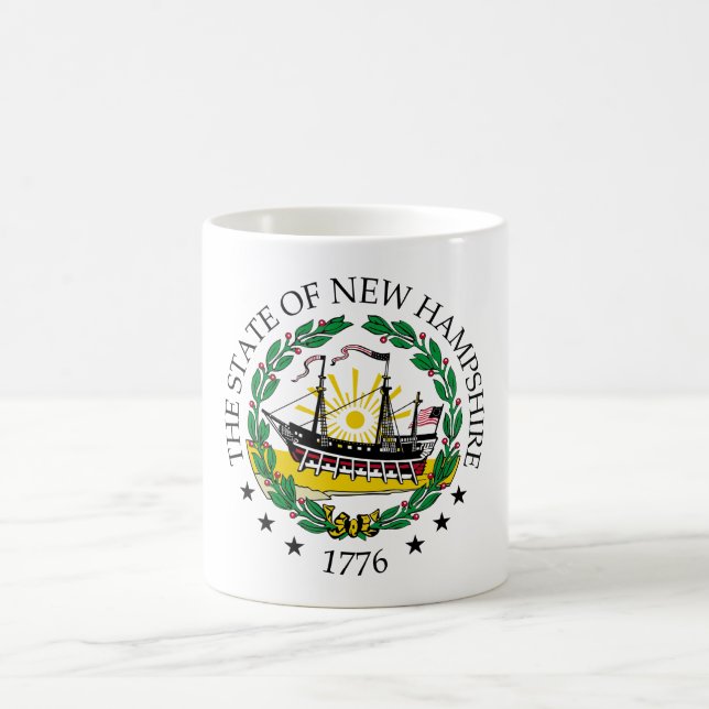 New Hampshire-tecken Kaffemugg (Center)