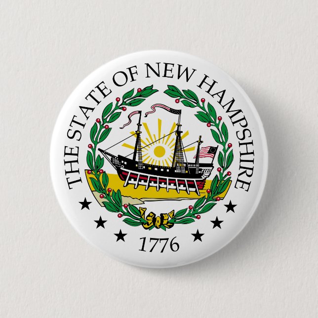 New Hampshire-tecken Knapp (Framsida)