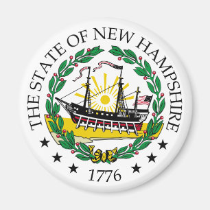 New Hampshire-tecken Magnet