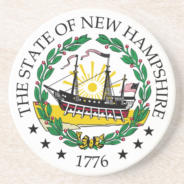 New Hampshire-tecken Underlägg (Framsidan)
