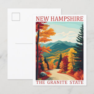 New Hampshire the Granite State USA Travel Ställe Vykort