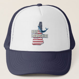 New Hampshire United Stater Retro State Karta Keps