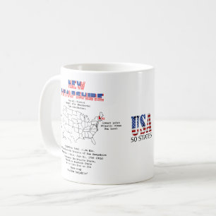 New Hampshire United Stater stat på en karta Kaffemugg