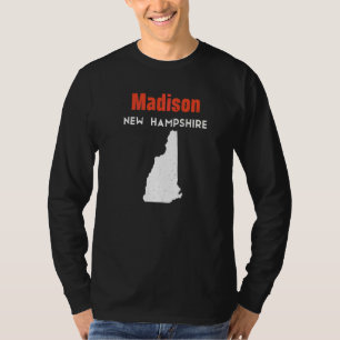 New Hampshire Usa Delstat Amerika Resa Madison Och T Shirt